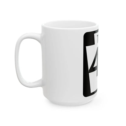 PA-Toll-43 (Pennsylvania) (Road Sign) White Coffee Mug - Go Mug Yourself
