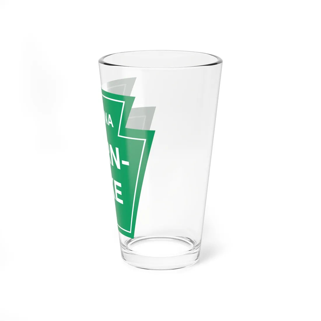 PA Turnpike Commission logo (Pennsylvania) (Road Sign) Pint Glass 16oz - Go Mug Yourself