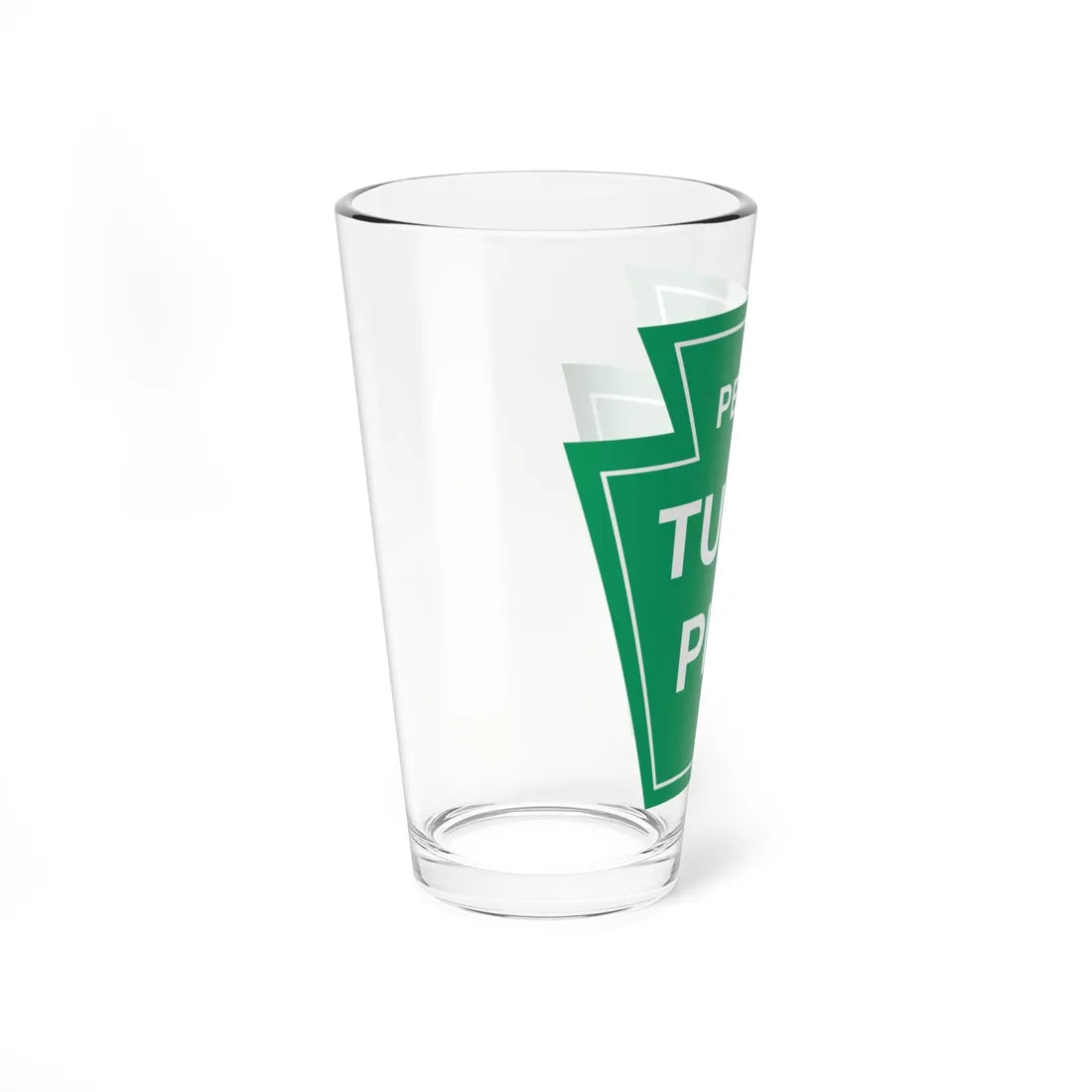 PA Turnpike Commission logo (Pennsylvania) (Road Sign) Pint Glass 16oz - Go Mug Yourself