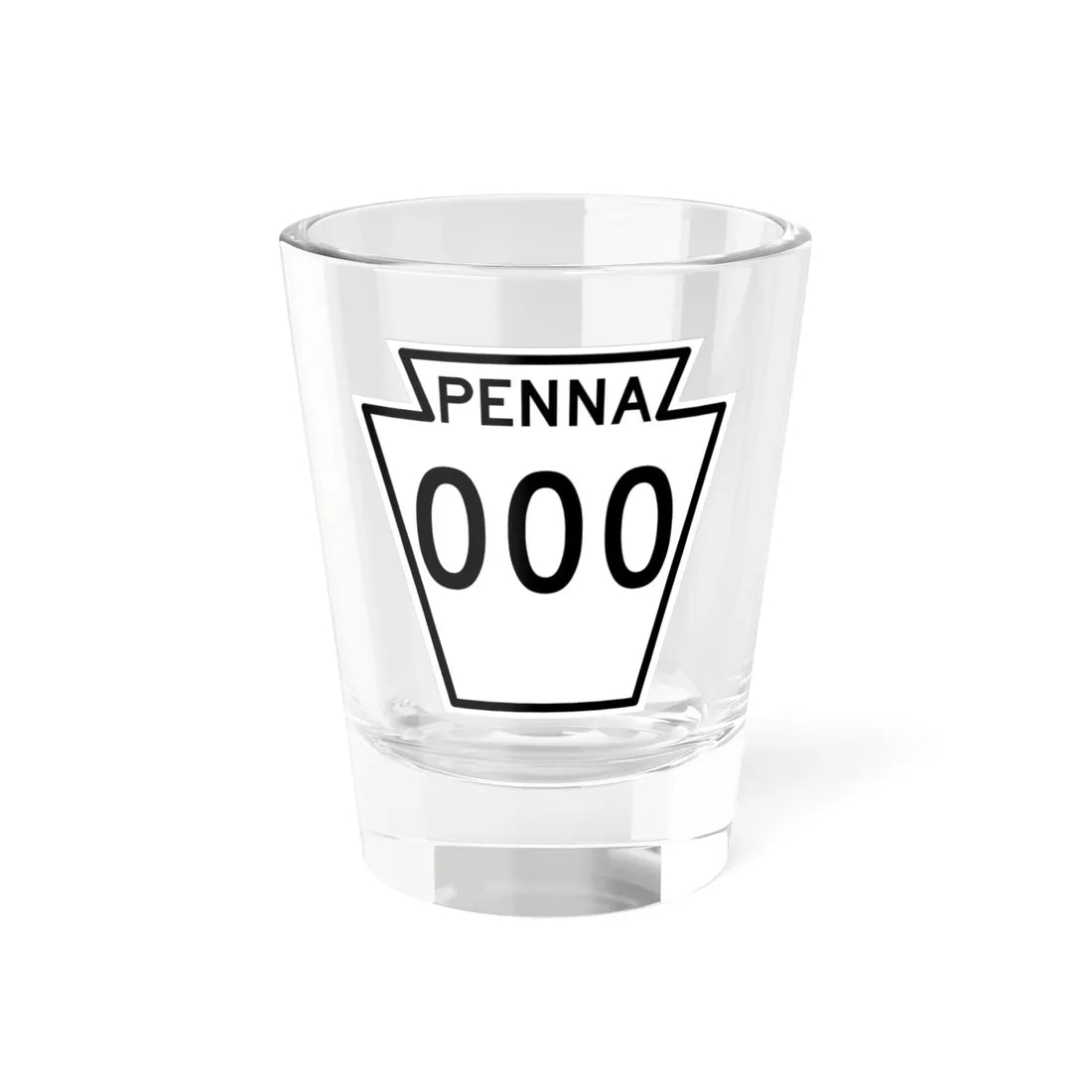 PA-XX 1948 (Pennsylvania) (Road Sign) Shot Glass 1.5oz 1.5oz - Go Mug Yourself