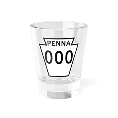 PA-XX 1948 (Pennsylvania) (Road Sign) Shot Glass 1.5oz 1.5oz - Go Mug Yourself