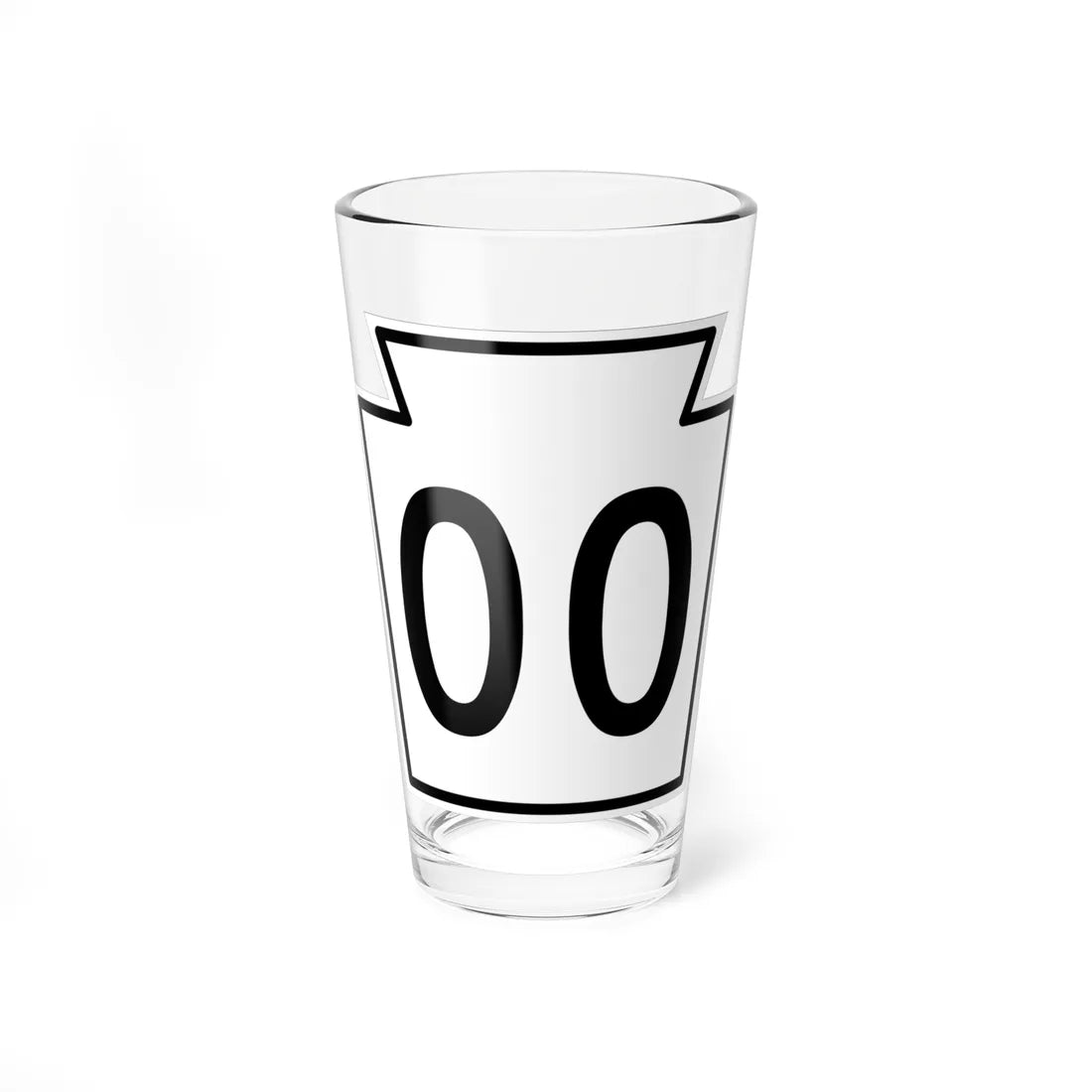PA-XX 1962 (Pennsylvania) (Road Sign) Pint Glass 16oz 16oz - Go Mug Yourself