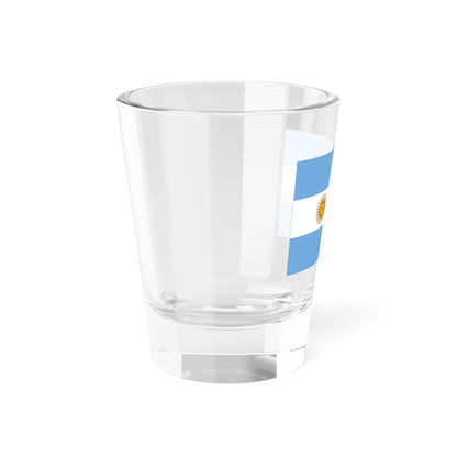 Pabellón naval Argentina segunda mitad del siglo XIX (Argentina) Shot Glass 1.5oz - Go Mug Yourself