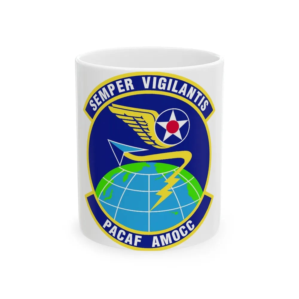 PACAF Air Mobility Operations Control Center (U.S. Air Force) White Coffee Mug-11oz-Go Mug Yourself