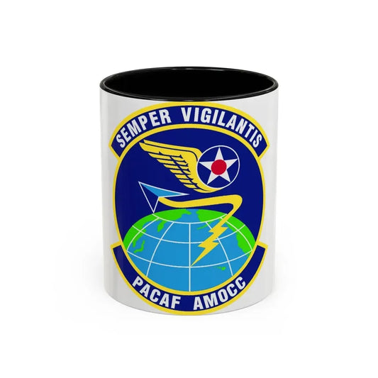 PACAF Air Mobility Operations Control Center (U.S. Air Force) Accent Coffee Mug 11oz Black - Go Mug Yourself