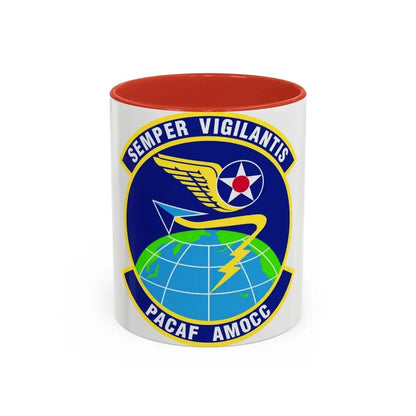 PACAF Air Mobility Operations Control Center (U.S. Air Force) Accent Coffee Mug 11oz Red - Go Mug Yourself