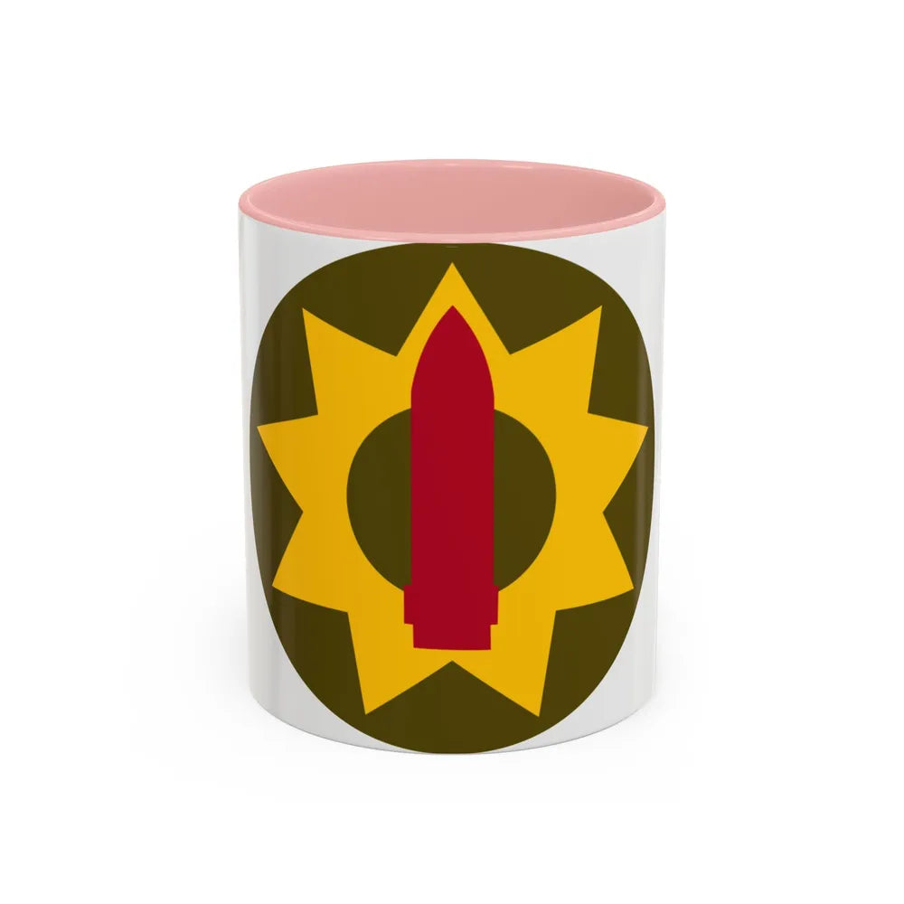 Pacific Coastal Frontier (U.S. Army) Accent Coffee Mug-11oz-Pink-Go Mug Yourself