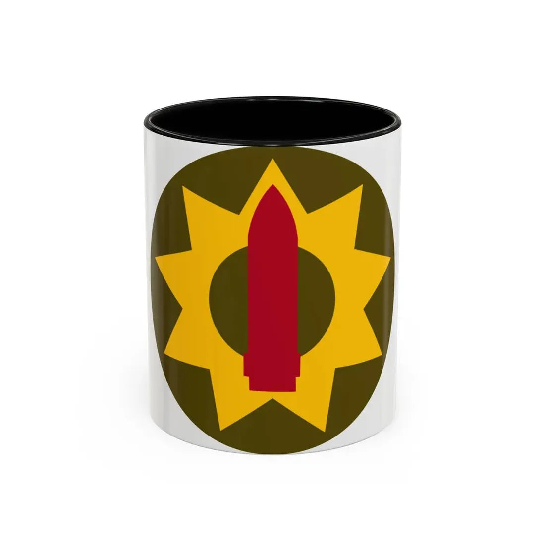 Pacific Coastal Frontier (U.S. Army) Accent Coffee Mug 11oz Black - Go Mug Yourself