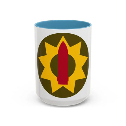 Pacific Coastal Frontier (U.S. Army) Accent Coffee Mug 15oz Light Blue - Go Mug Yourself