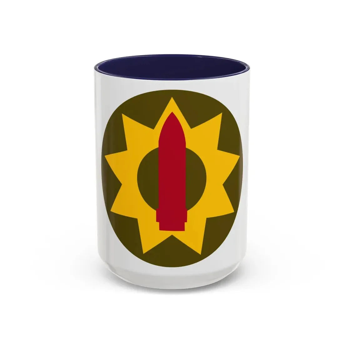 Pacific Coastal Frontier (U.S. Army) Accent Coffee Mug 15oz Navy - Go Mug Yourself