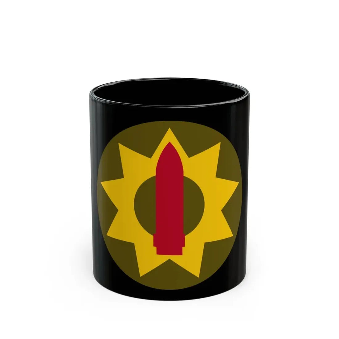 Pacific Coastal Frontier (U.S. Army) Black Coffee Mug 11oz - Go Mug Yourself