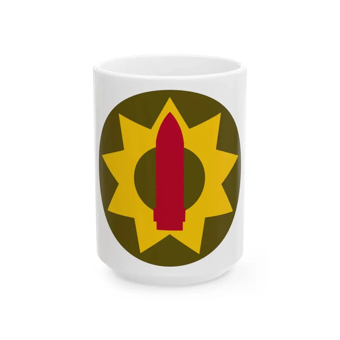 Pacific Coastal Frontier (U.S. Army) White Coffee Mug 15oz - Go Mug Yourself