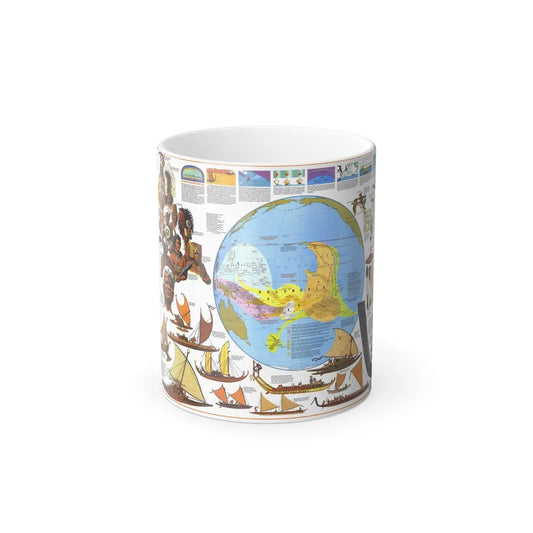 Pacific - Discoverers of the (1974) (Map) Color Changing Mug 11oz-11oz-Go Mug Yourself