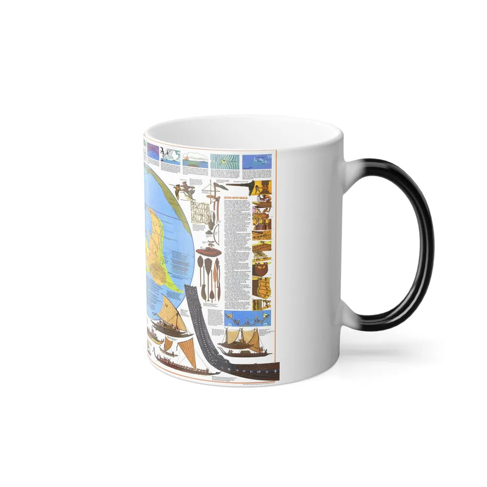 Pacific - Discoverers of the (1974) (Map) Color Changing Mug 11oz-Go Mug Yourself