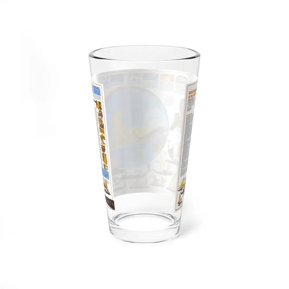 Pacific - Discoverers of the (1974) (Map) Pint Glass 16oz - Go Mug Yourself