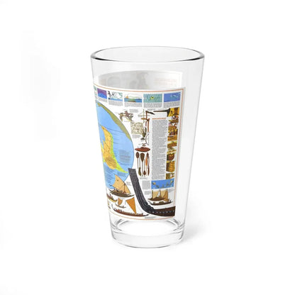 Pacific - Discoverers of the (1974) (Map) Pint Glass 16oz - Go Mug Yourself