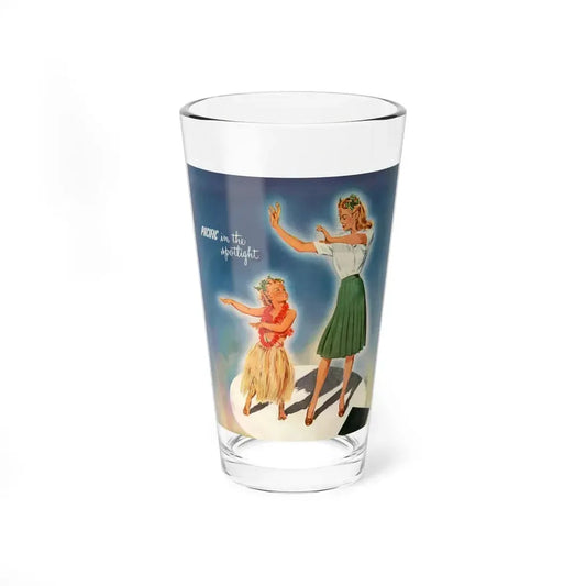 Pacific in the spotlight, advertisement, 1945 (Magazine Illustration) Pint Glass 16oz 16oz - Go Mug Yourself