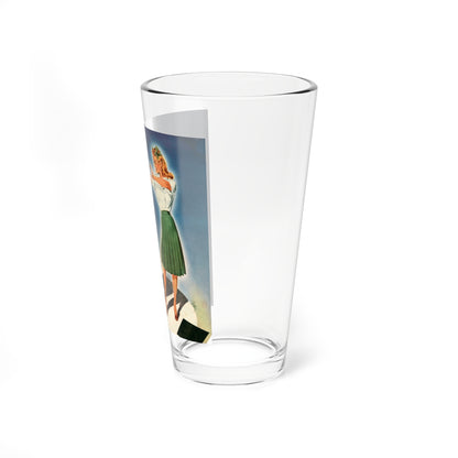 Pacific in the spotlight, advertisement, 1945 (Magazine Illustration) Pint Glass 16oz-Go Mug Yourself