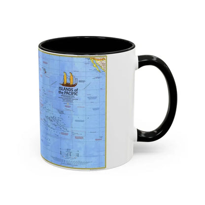 Pacific - Islands of the (1974) (Map) Accent Coffee Mug - Go Mug Yourself