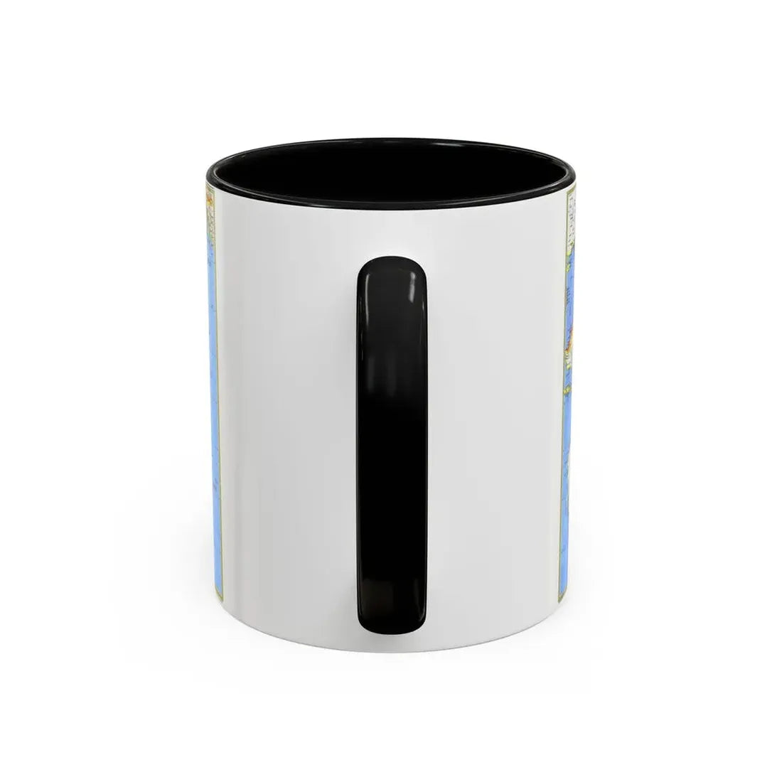 Pacific - Islands of the (1974) (Map) Accent Coffee Mug - Go Mug Yourself