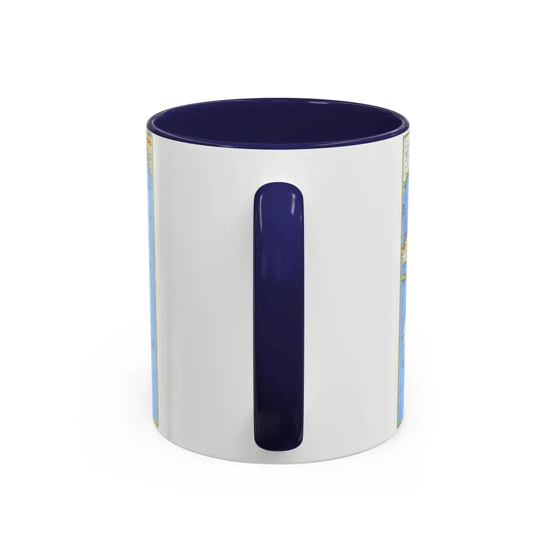 Pacific - Islands of the (1974) (Map) Accent Coffee Mug - Go Mug Yourself
