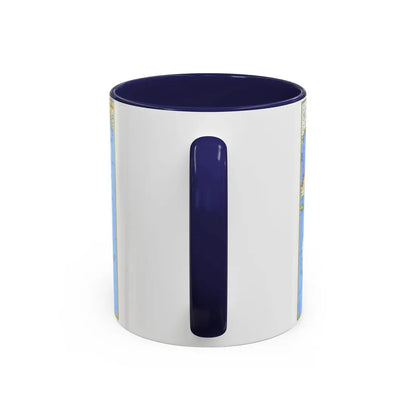 Pacific - Islands of the (1974) (Map) Accent Coffee Mug - Go Mug Yourself