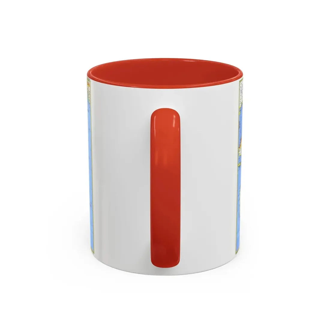 Pacific - Islands of the (1974) (Map) Accent Coffee Mug - Go Mug Yourself