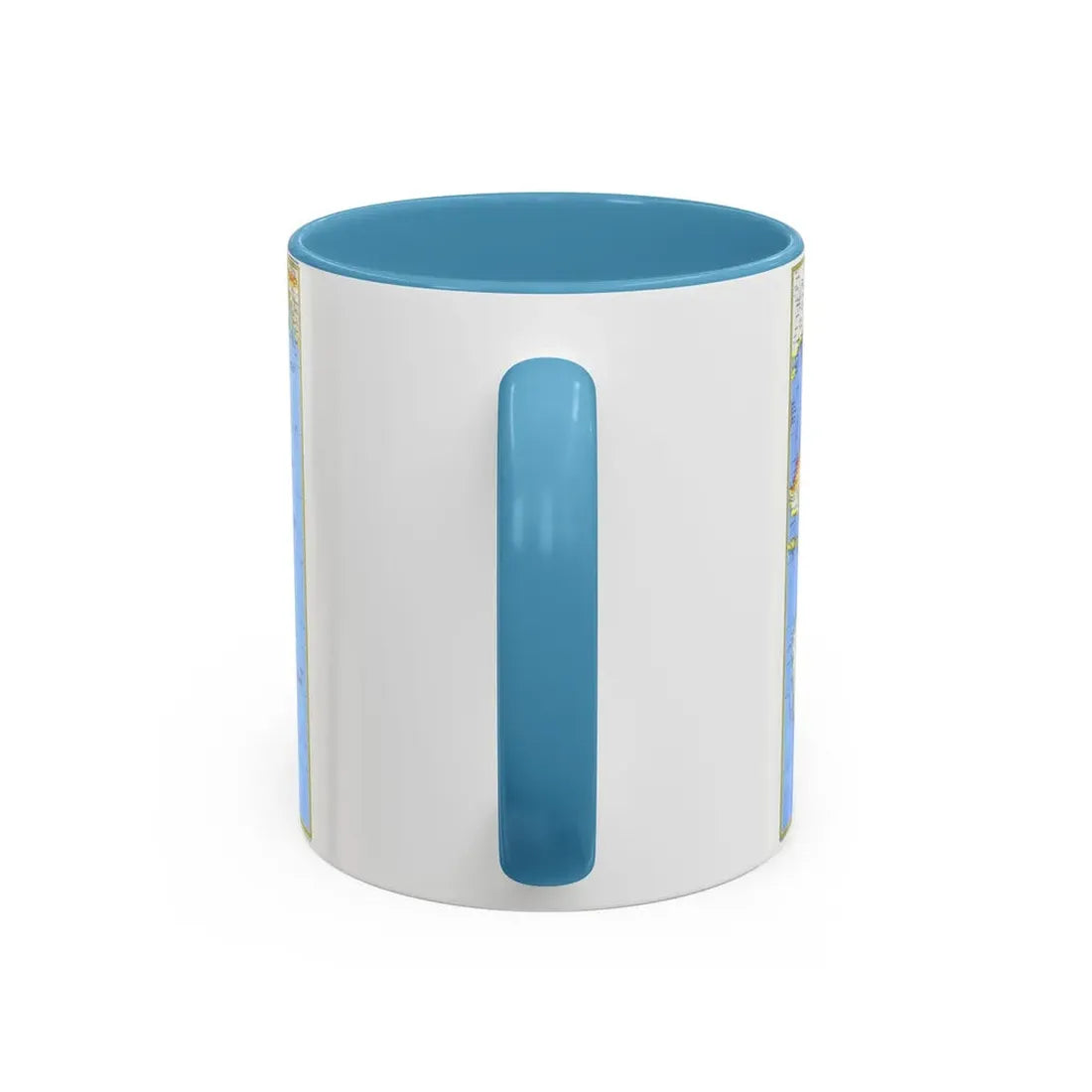 Pacific - Islands of the (1974) (Map) Accent Coffee Mug - Go Mug Yourself