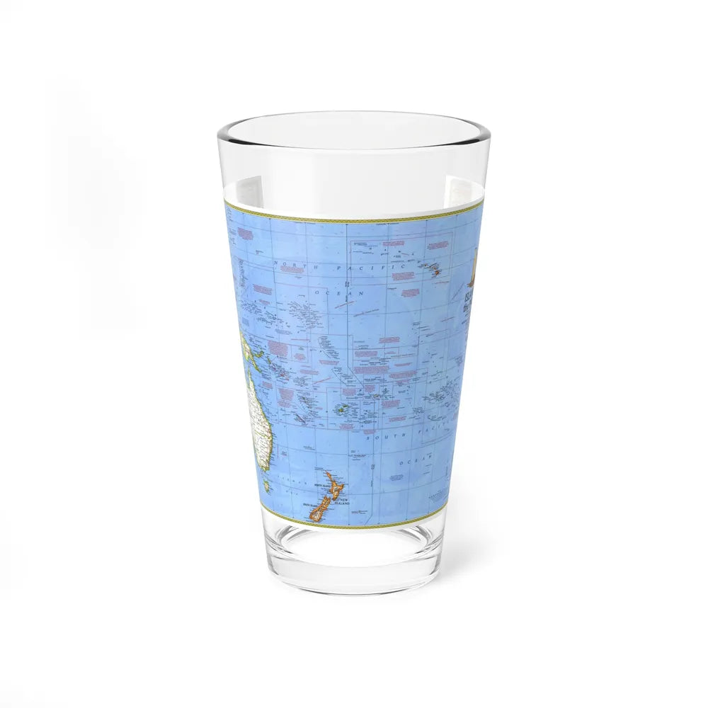 Pacific - Islands of the (1974) (Map) Pint Glass 16oz-16oz-Go Mug Yourself