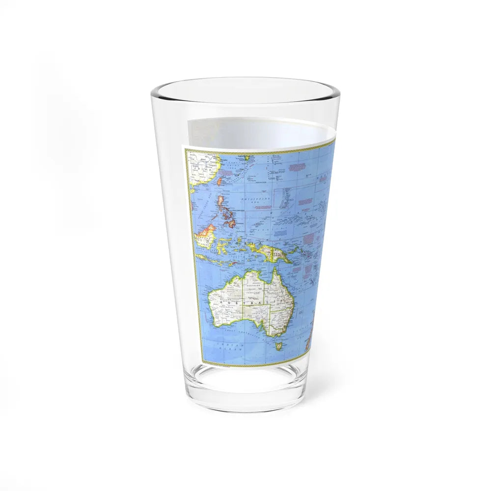 Pacific - Islands of the (1974) (Map) Pint Glass 16oz-Go Mug Yourself