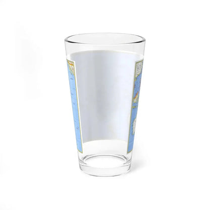 Pacific - Islands of the (1974) (Map) Pint Glass 16oz - Go Mug Yourself