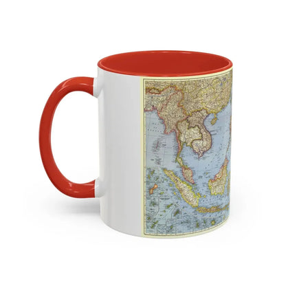 Pacific Islands - Southeast Asia (1944) (Map) Accent Coffee Mug - Go Mug Yourself