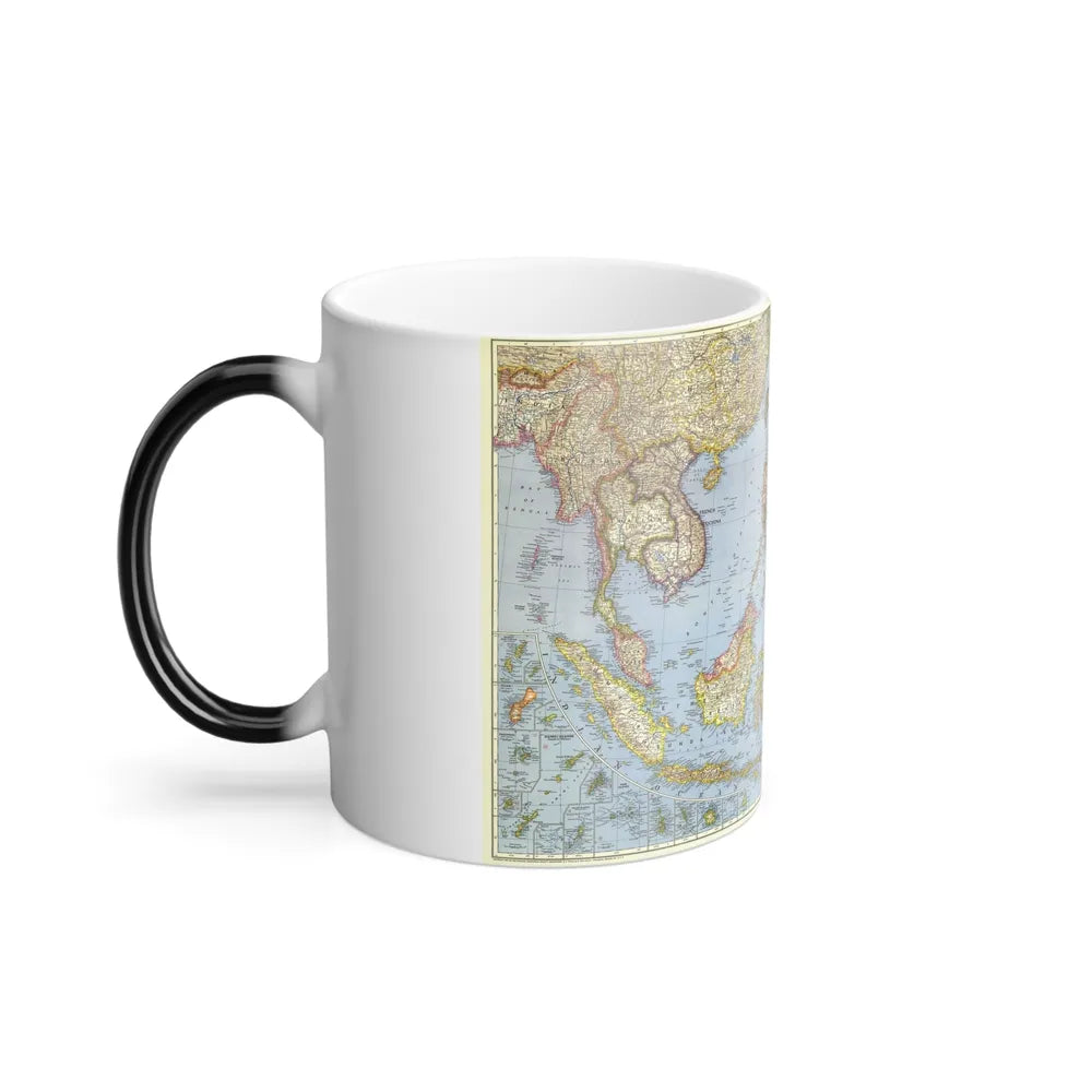 Pacific Islands - Southeast Asia (1944) (Map) Color Changing Mug 11oz-Go Mug Yourself