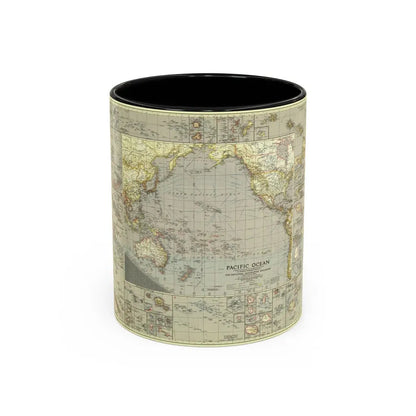 Pacific Ocean (1936) (Map) Accent Coffee Mug 11oz Black - Go Mug Yourself