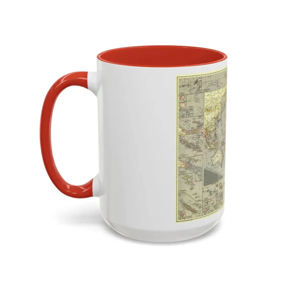 Pacific Ocean (1936) (Map) Accent Coffee Mug - Go Mug Yourself