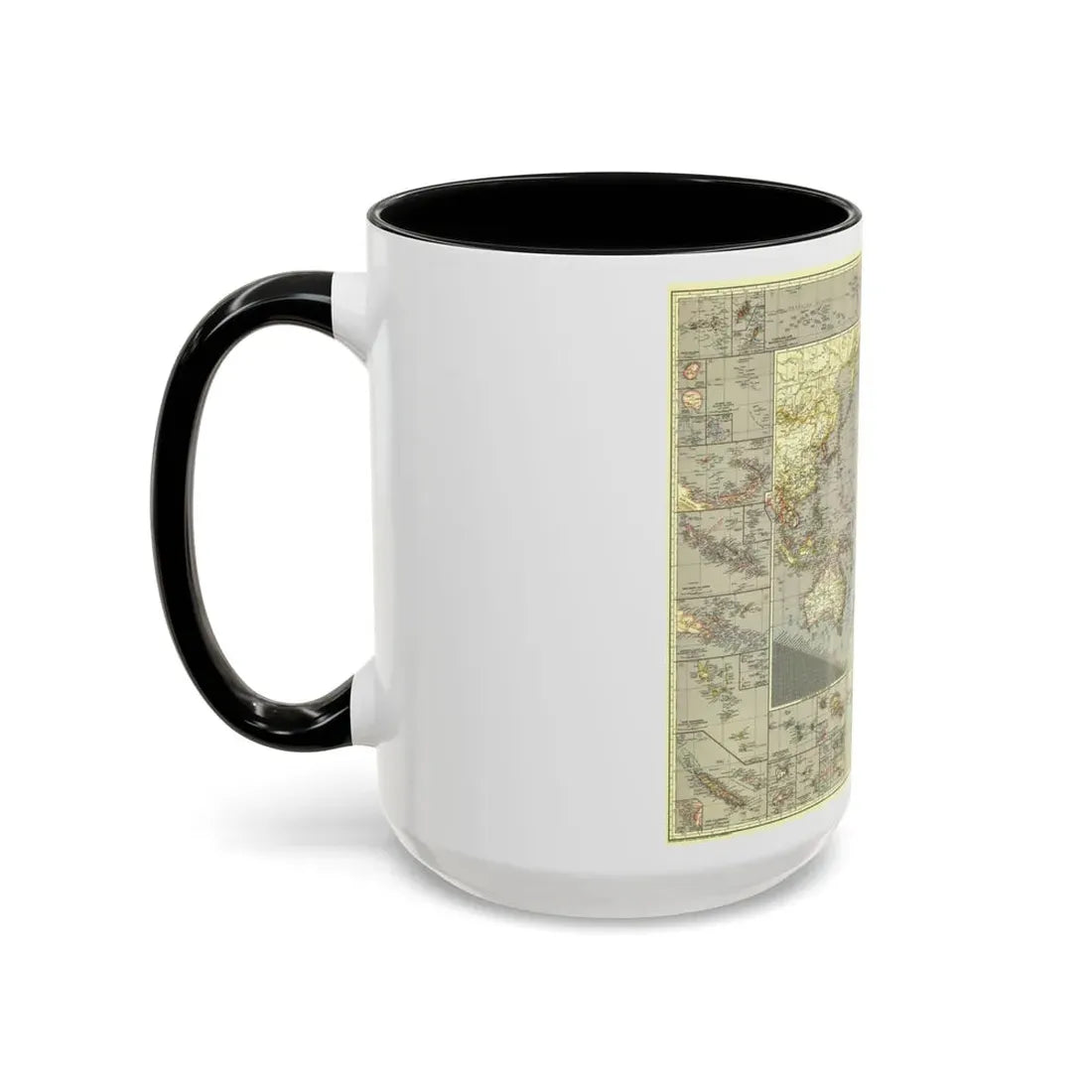 Pacific Ocean (1936) (Map) Accent Coffee Mug - Go Mug Yourself