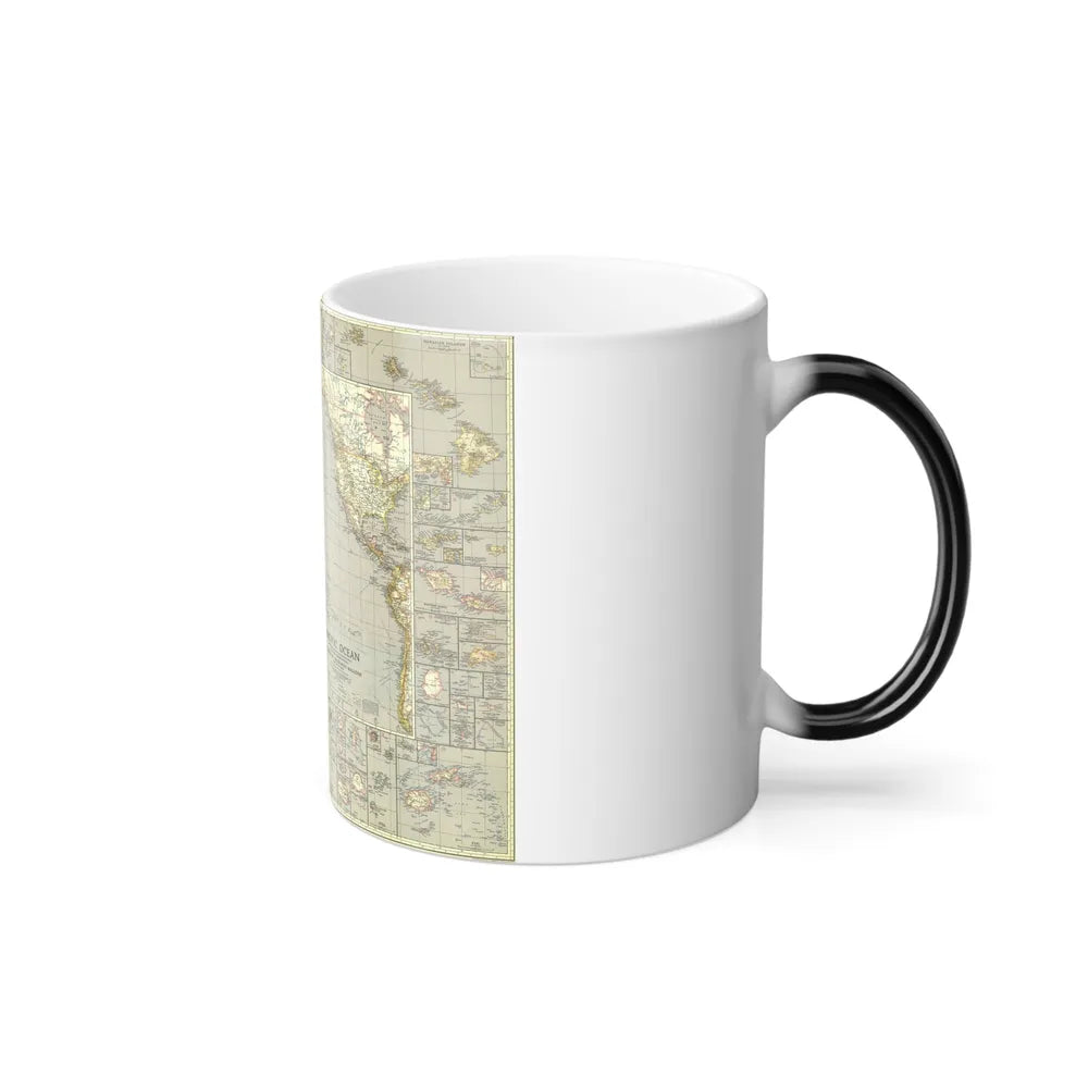 Pacific Ocean (1936) (Map) Color Changing Mug 11oz-Go Mug Yourself