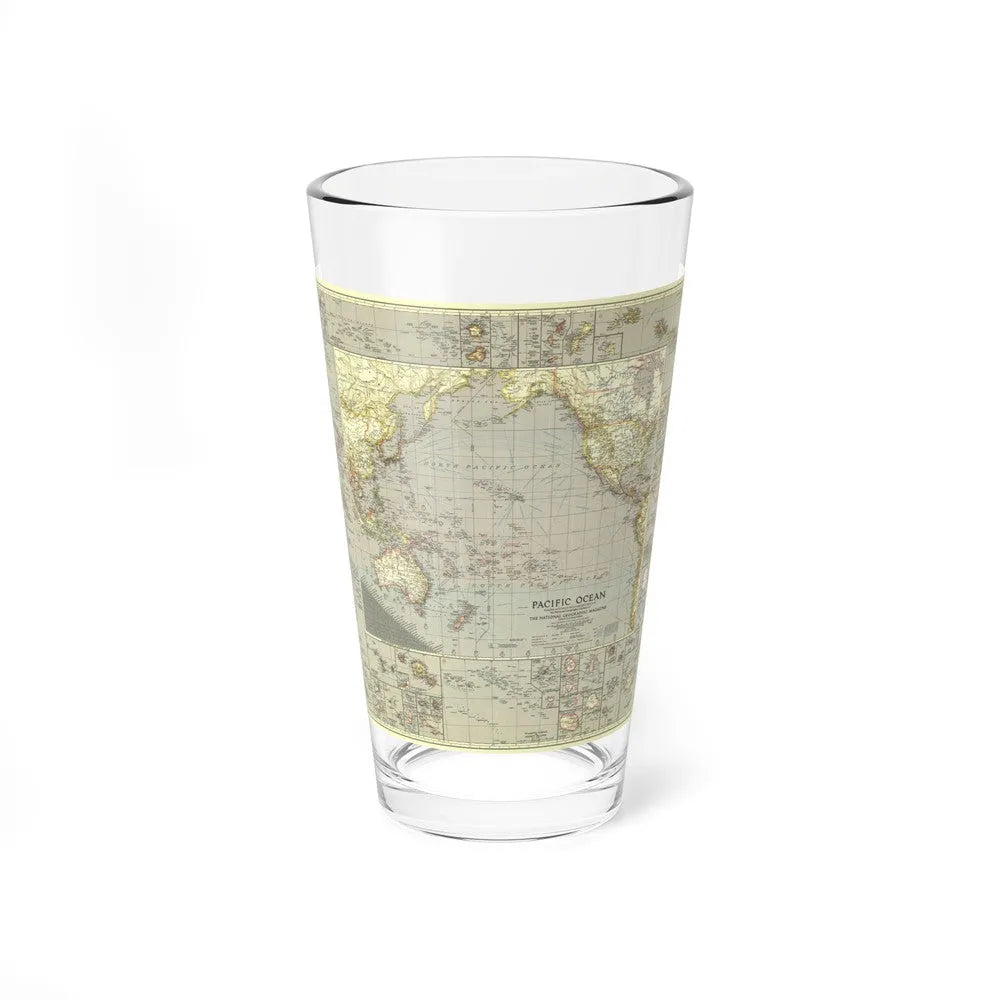 Pacific Ocean (1936) (Map) Pint Glass 16oz-16oz-Go Mug Yourself