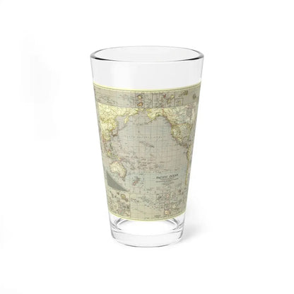 Pacific Ocean (1936) (Map) Pint Glass 16oz 16oz - Go Mug Yourself