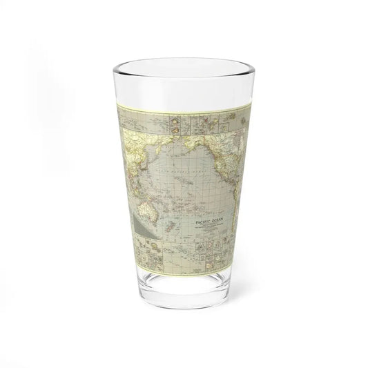Pacific Ocean (1936) (Map) Pint Glass 16oz 16oz - Go Mug Yourself