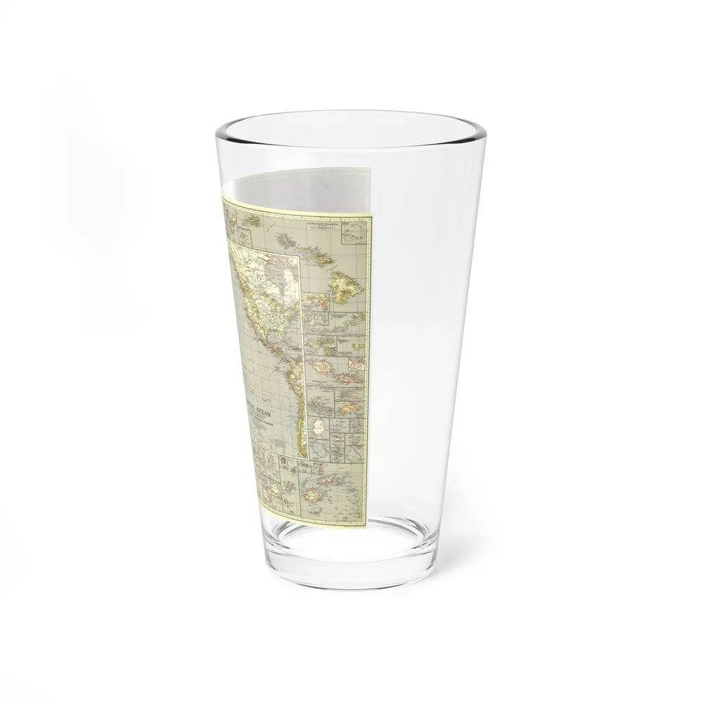 Pacific Ocean (1936) (Map) Pint Glass 16oz-Go Mug Yourself