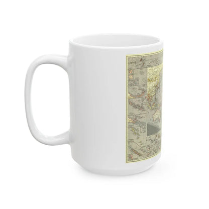 Pacific Ocean (1936) (Map) White Coffee Mug-Go Mug Yourself