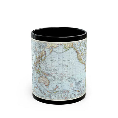 Pacific Ocean (1952) (Map) Black Coffee Mug-11oz-Go Mug Yourself