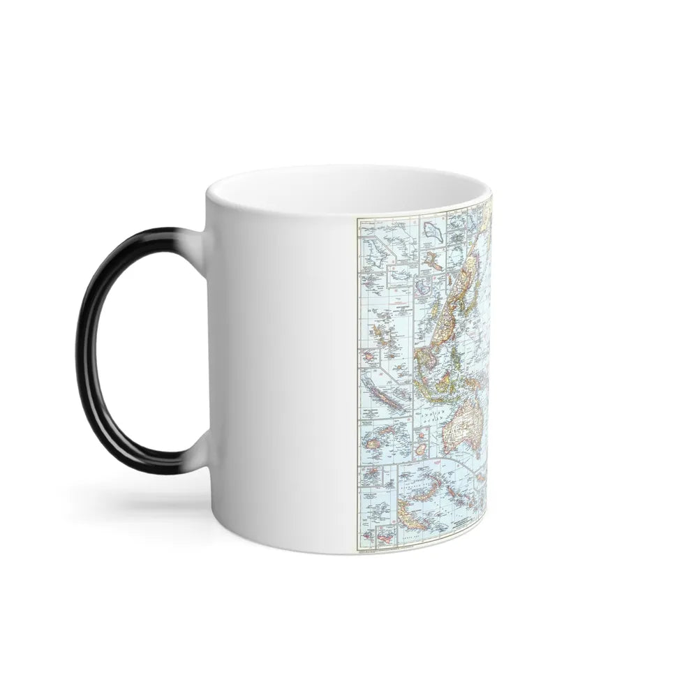 Pacific Ocean (1952) (Map) Color Changing Mug 11oz-Go Mug Yourself