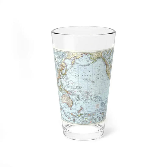 Pacific Ocean (1952) (Map) Pint Glass 16oz 16oz - Go Mug Yourself