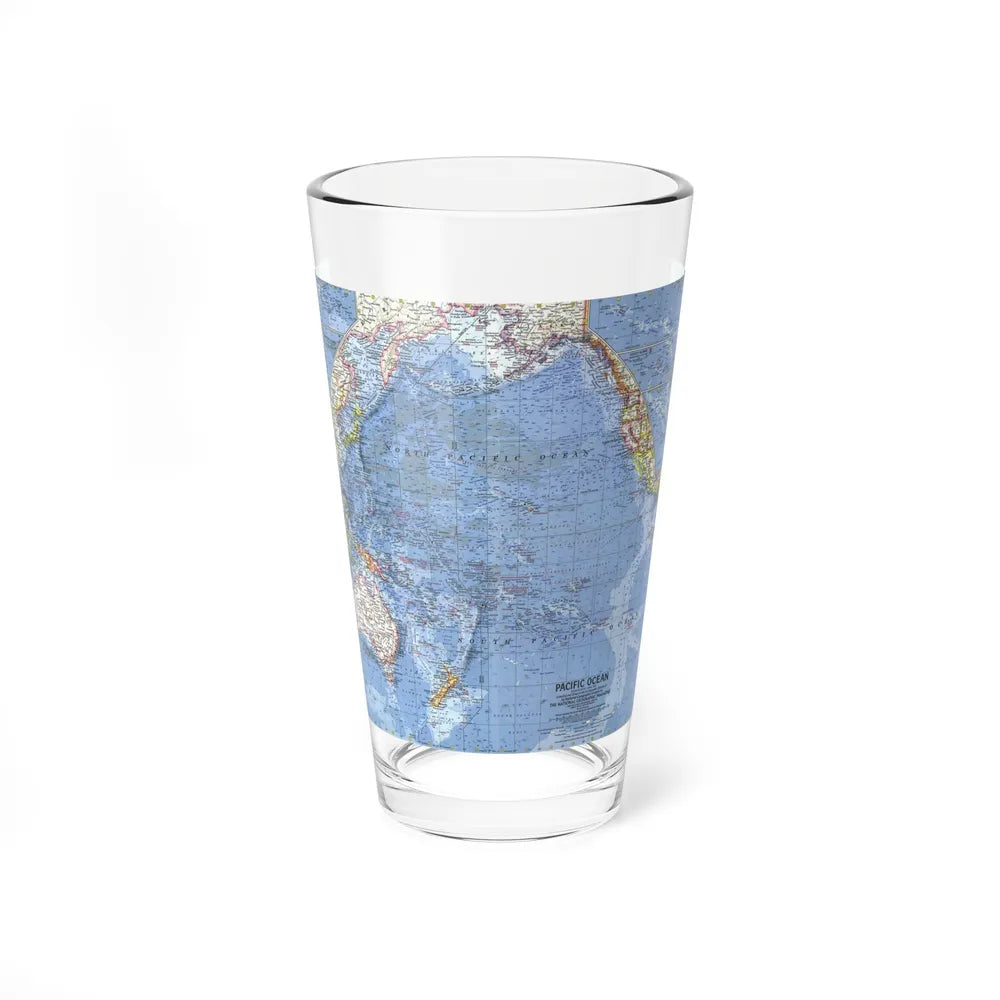 Pacific Ocean (1962) (Map) Pint Glass 16oz-16oz-Go Mug Yourself