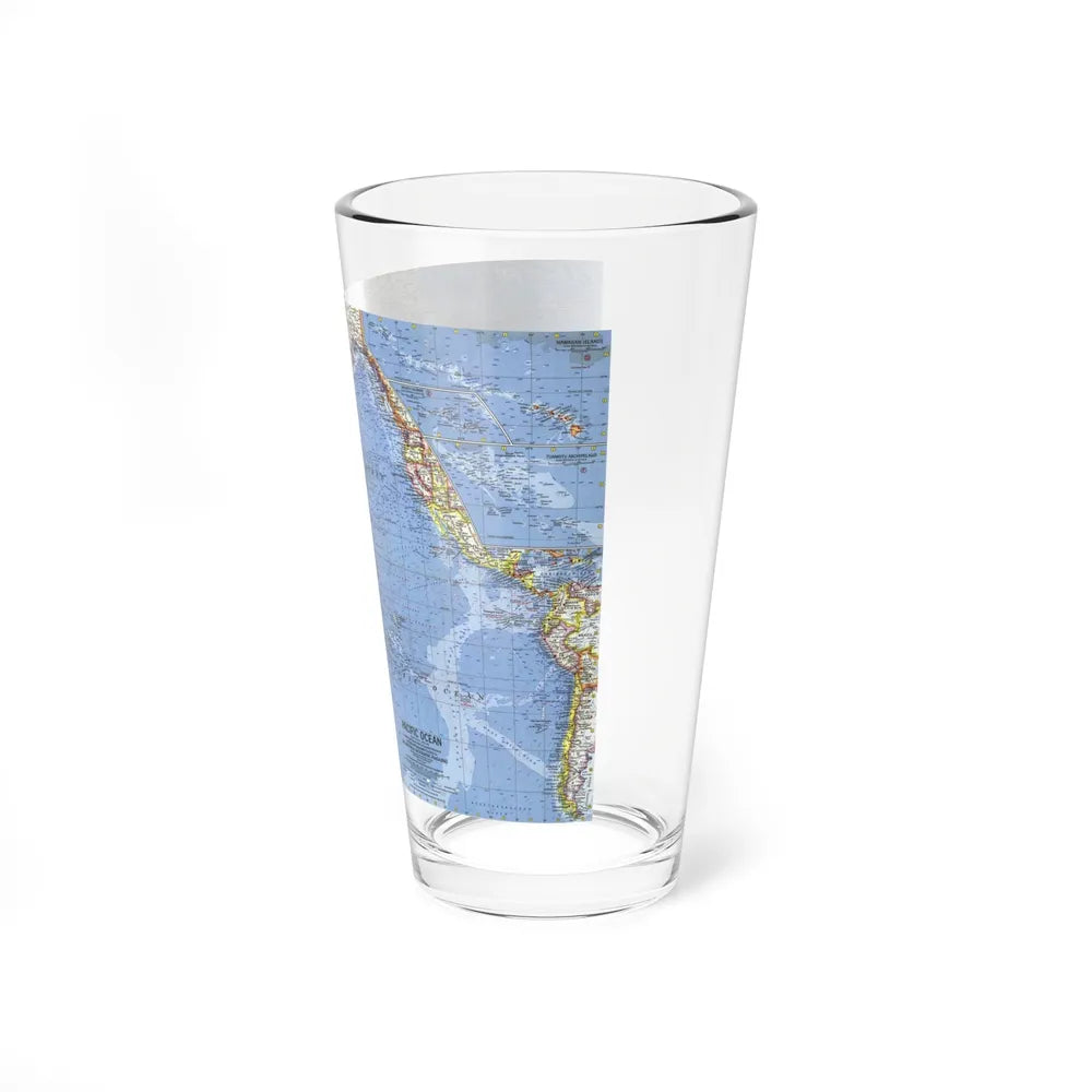 Pacific Ocean (1962) (Map) Pint Glass 16oz-Go Mug Yourself