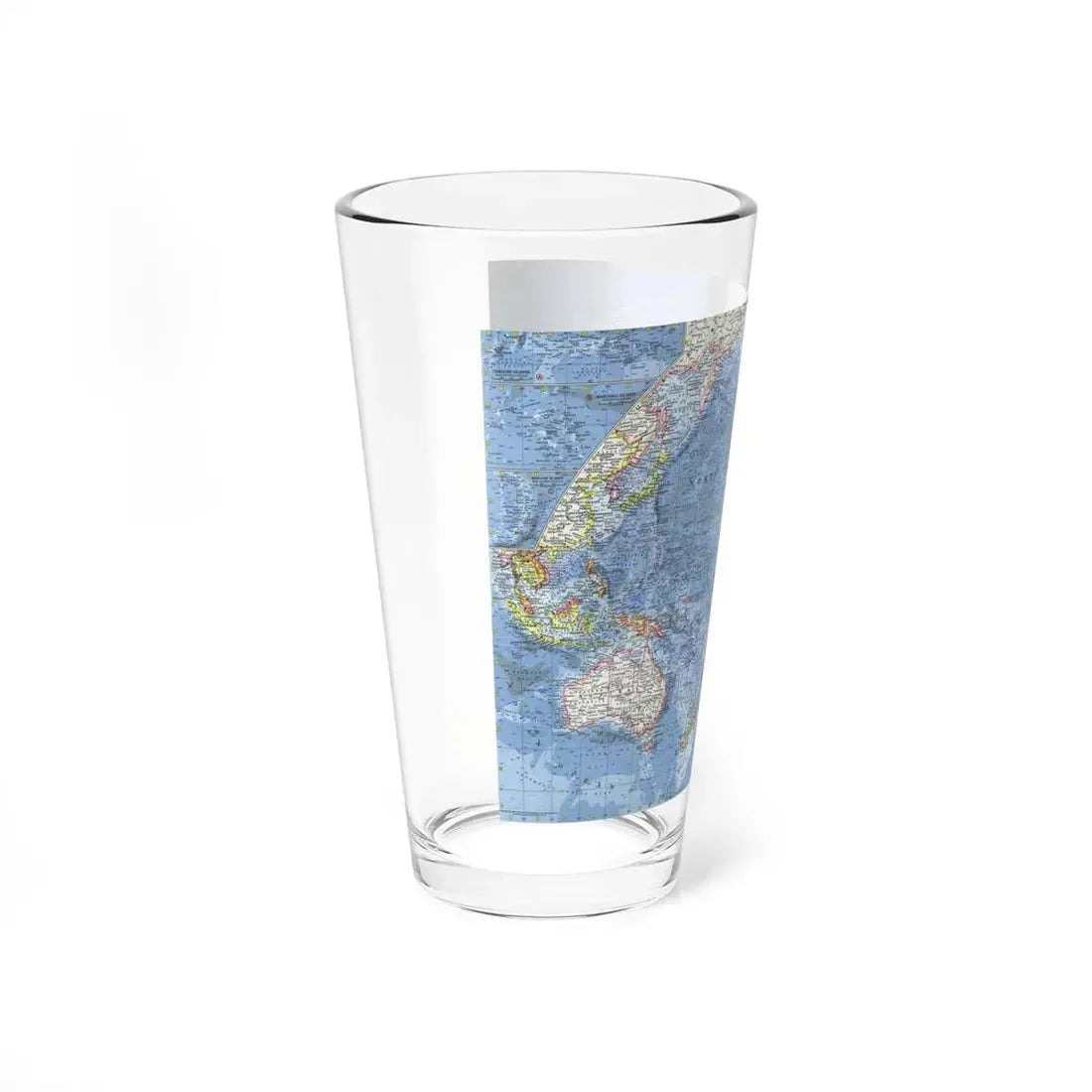 Pacific Ocean (1962) (Map) Pint Glass 16oz - Go Mug Yourself
