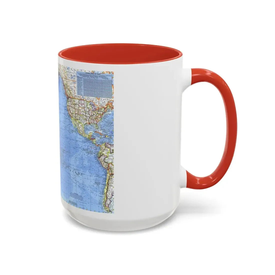 Pacific Ocean (1969) (Map) Accent Coffee Mug - Go Mug Yourself
