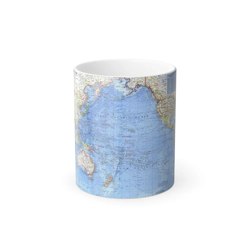 Pacific Ocean (1969) (Map) Color Changing Mug 11oz-11oz-Go Mug Yourself